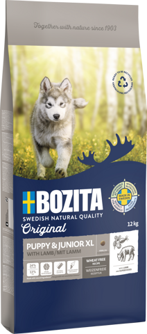 BOZITA Hunde-Trockenfutter Original Puppy & Junior mit Lamm XL